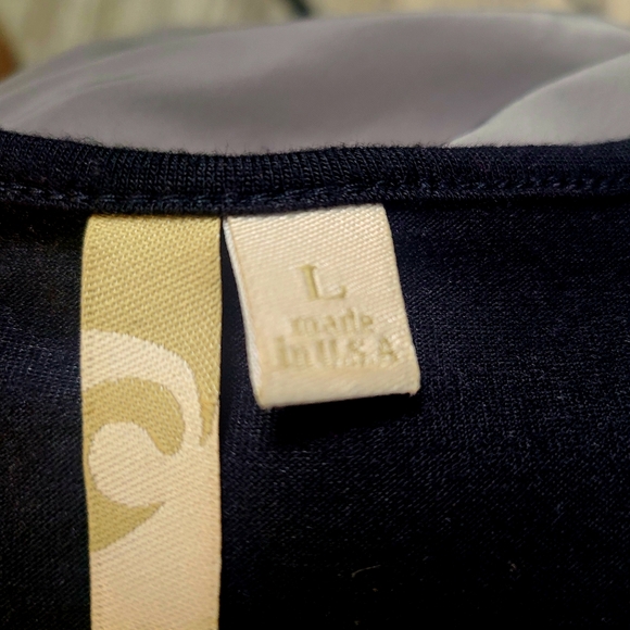 Comfy USA Sara Tunic Dress Black/Gray Mixed Material Size Large RARE Futuristic - Picture 13 of 15